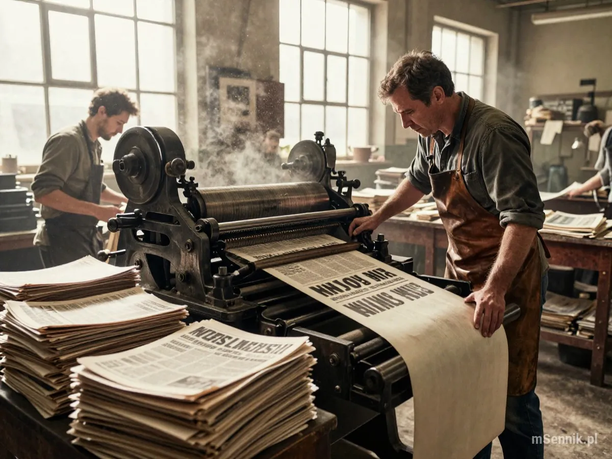 Interpretacja snu: Drukarnia - scenariusz z życia codziennego