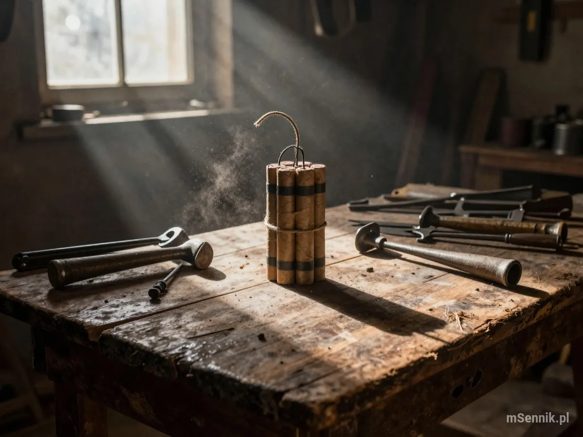 Interpretacja snu: Dynamit - scenariusz z życia codziennego