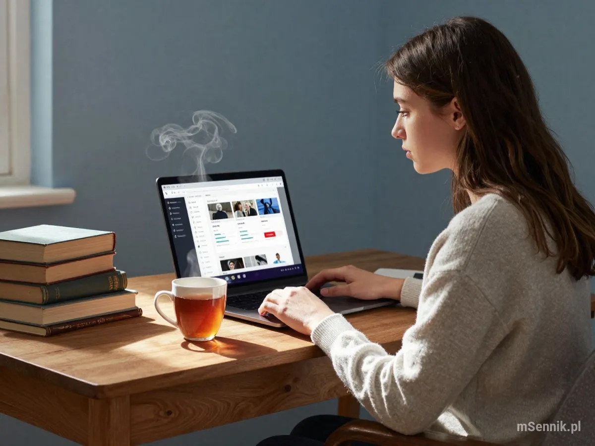 Interpretacja snu: Edukacja Online - scenariusz z życia codziennego