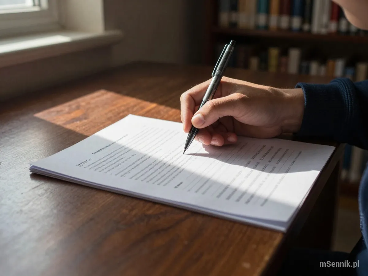 Interpretacja snu: Egzamin - scenariusz z życia codziennego