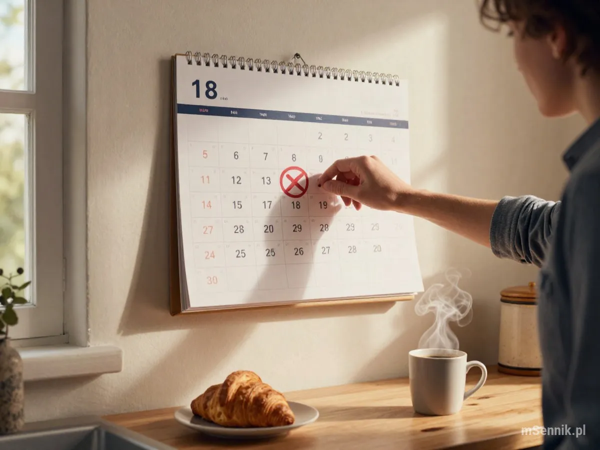 Interpretacja snu: Kalendarz - scenariusz z życia codziennego
