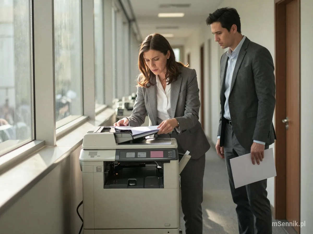 Interpretacja snu: Kserokopiarka - scenariusz z życia codziennego