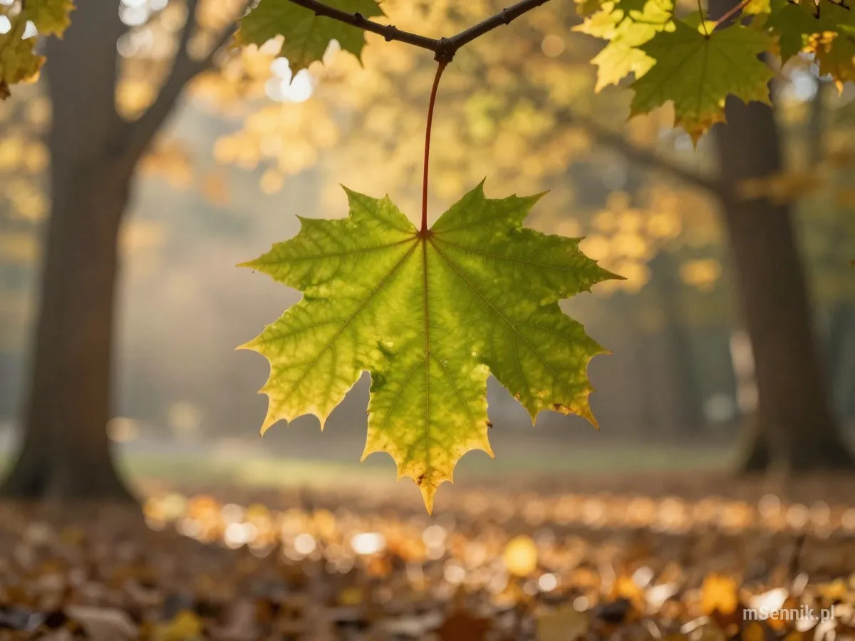 Interpretacja snu: Liść - scenariusz z życia codziennego