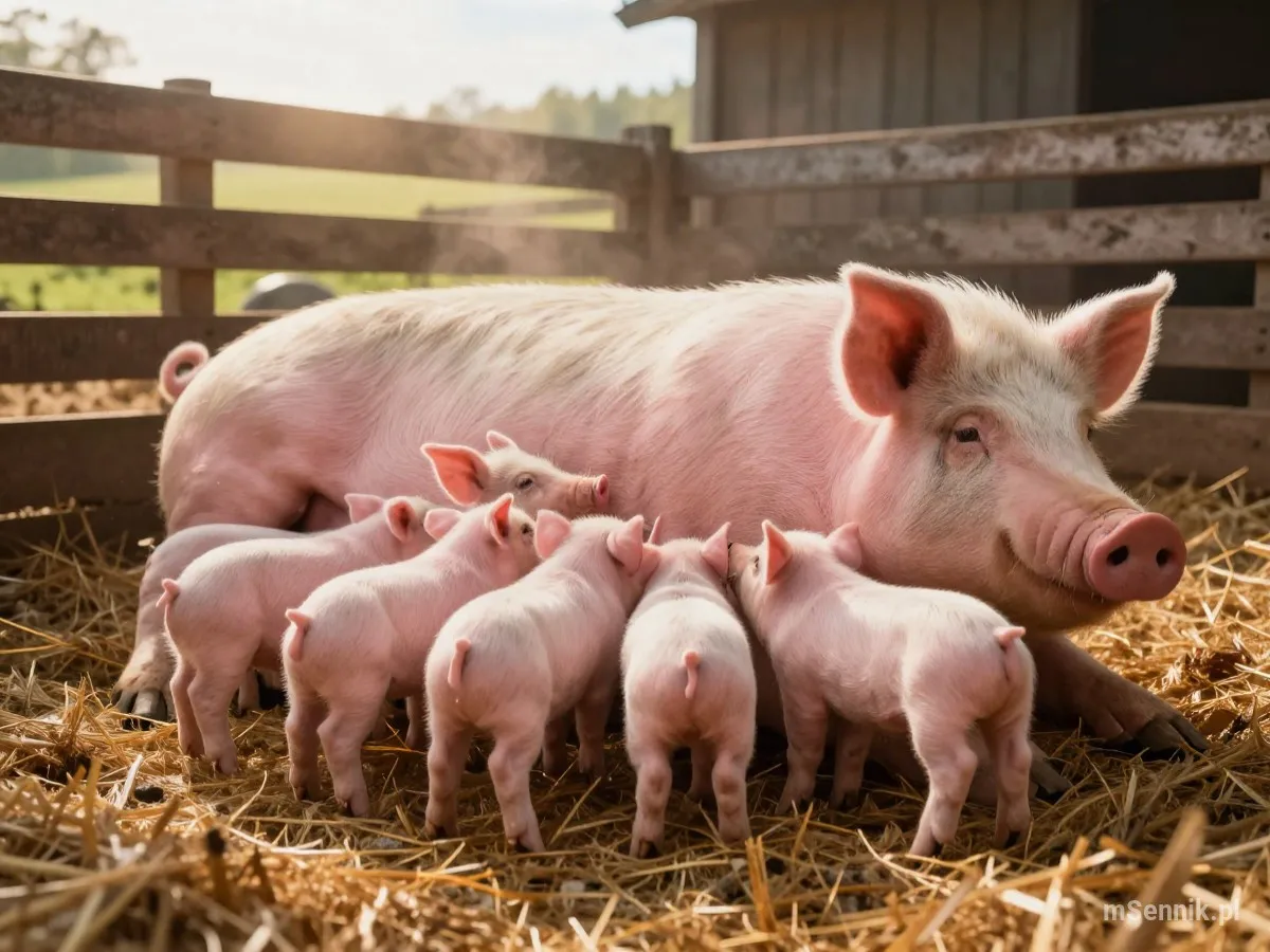 Interpretacja snu: Maciora Z Prosiętami - scenariusz z życia codziennego