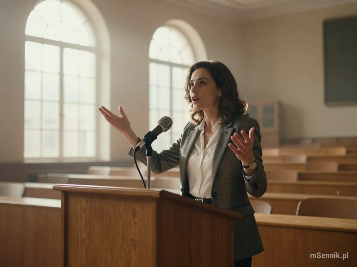 Interpretacja snu: Mówca - scenariusz z życia codziennego