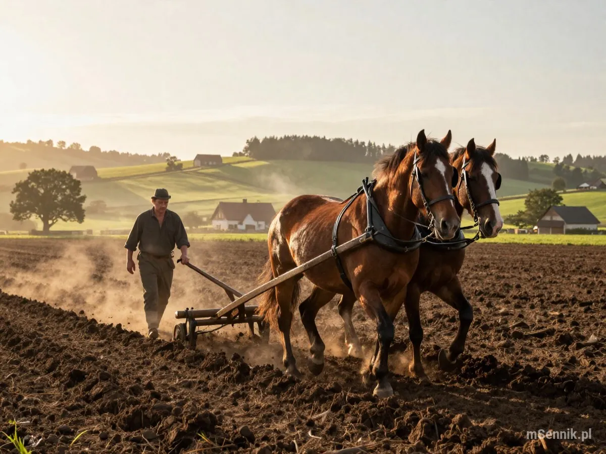 Interpretacja snu: Orać - scenariusz z życia codziennego
