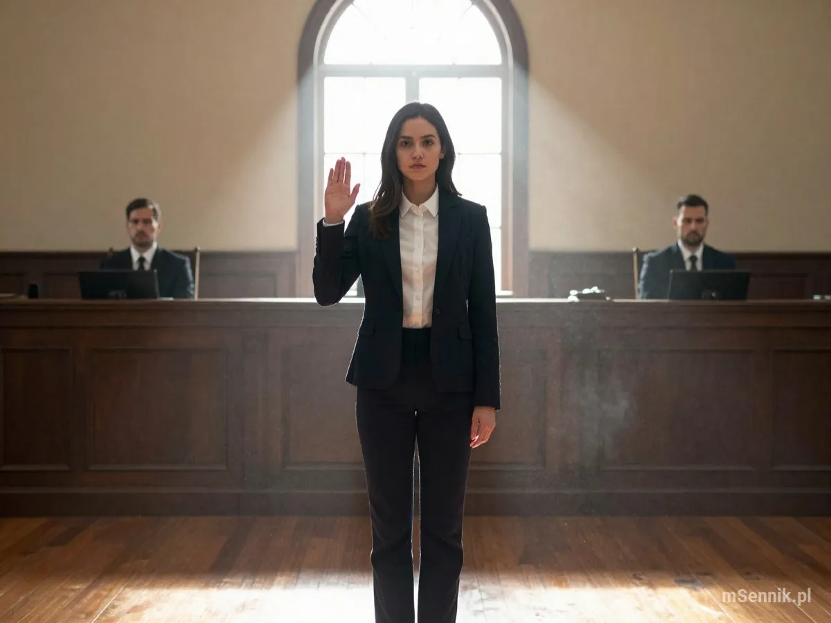 Interpretacja snu: Przysięgły - scenariusz z życia codziennego