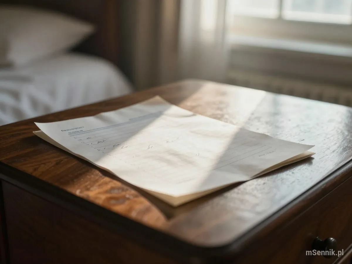 Interpretacja snu: Recepta - scenariusz z życia codziennego