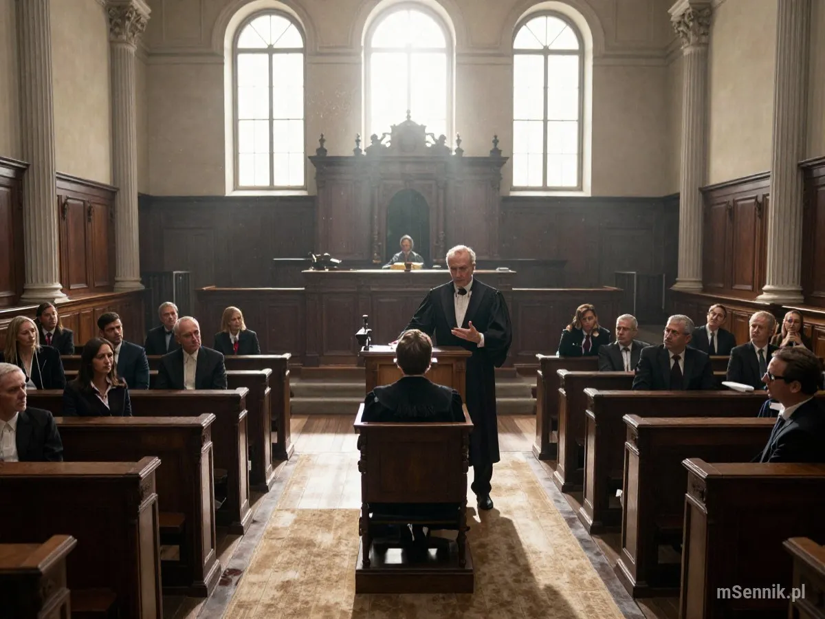 Interpretacja snu: Sala Sądowa - scenariusz z życia codziennego