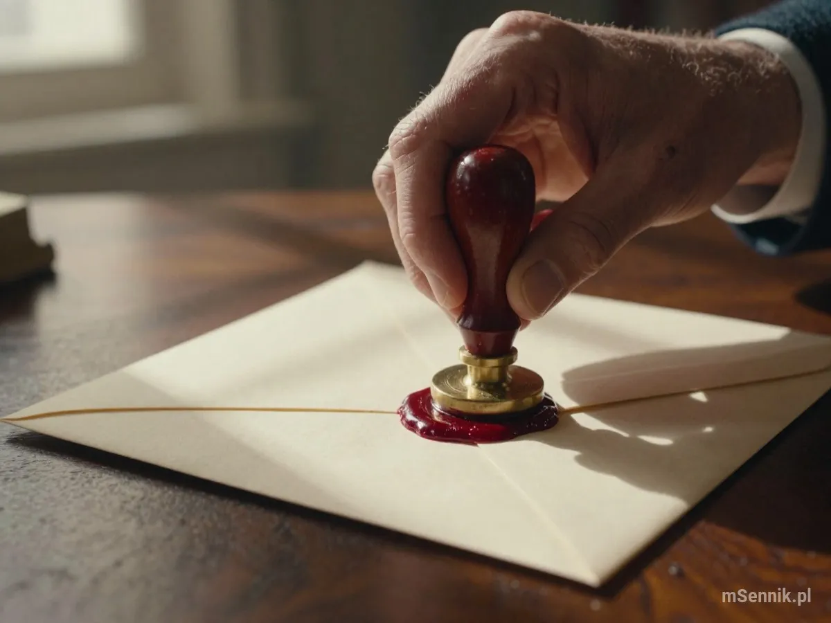 Interpretacja snu: Stempel - scenariusz z życia codziennego