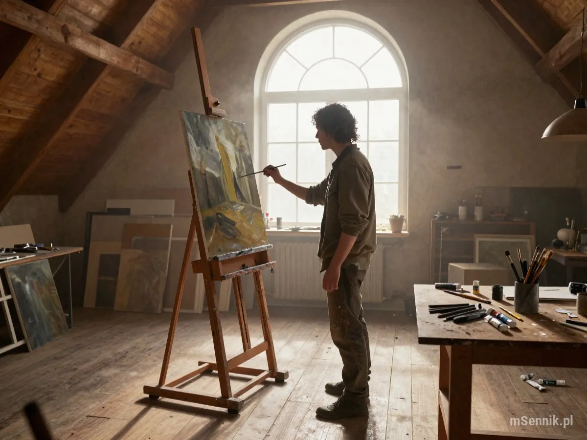 Interpretacja snu: Sztalugi - scenariusz z życia codziennego