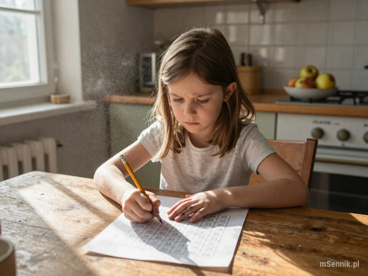 Interpretacja snu: Tabliczka Mnozenia - scenariusz z życia codziennego
