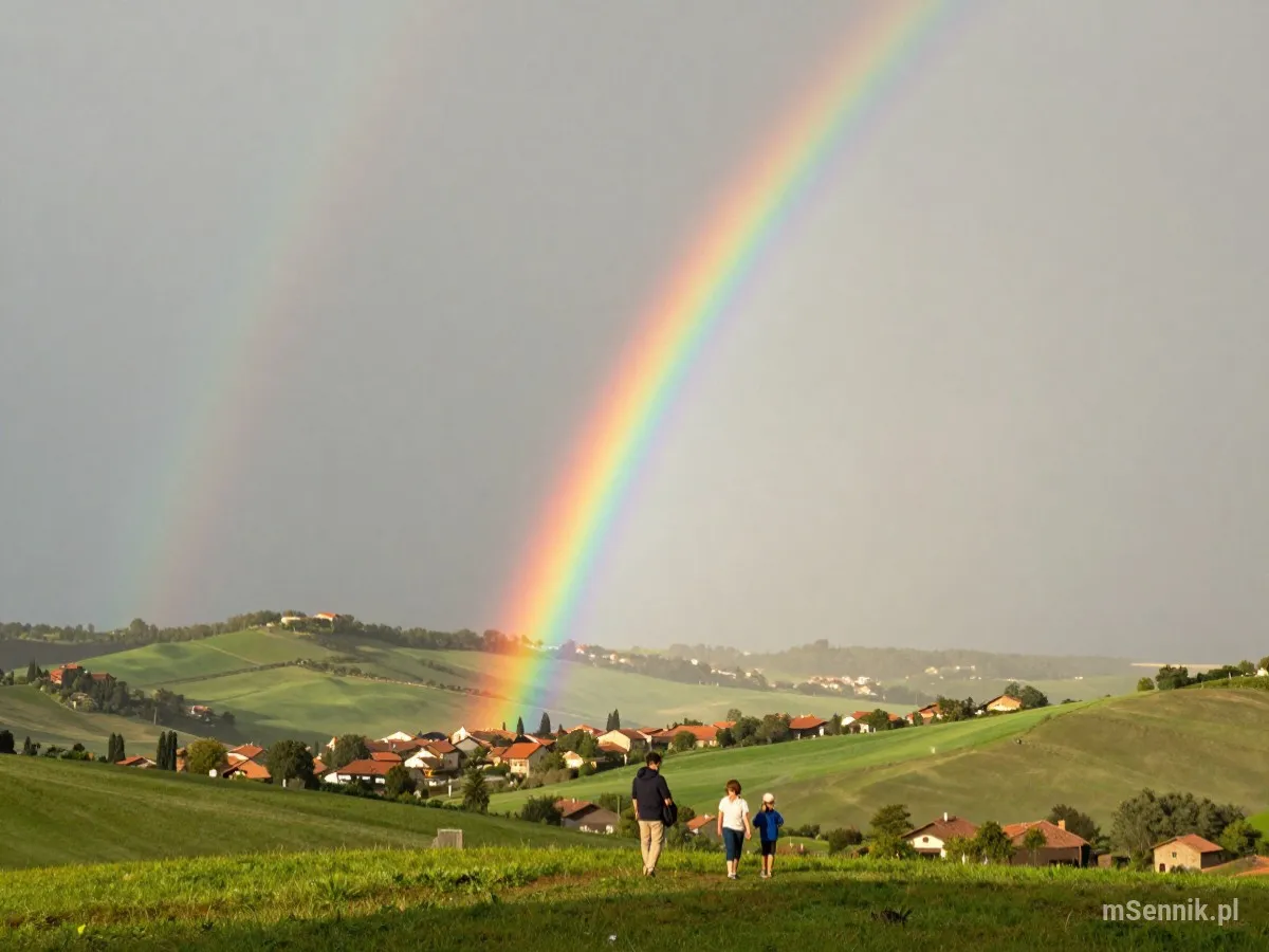 Interpretacja snu: Tęcza - scenariusz z życia codziennego
