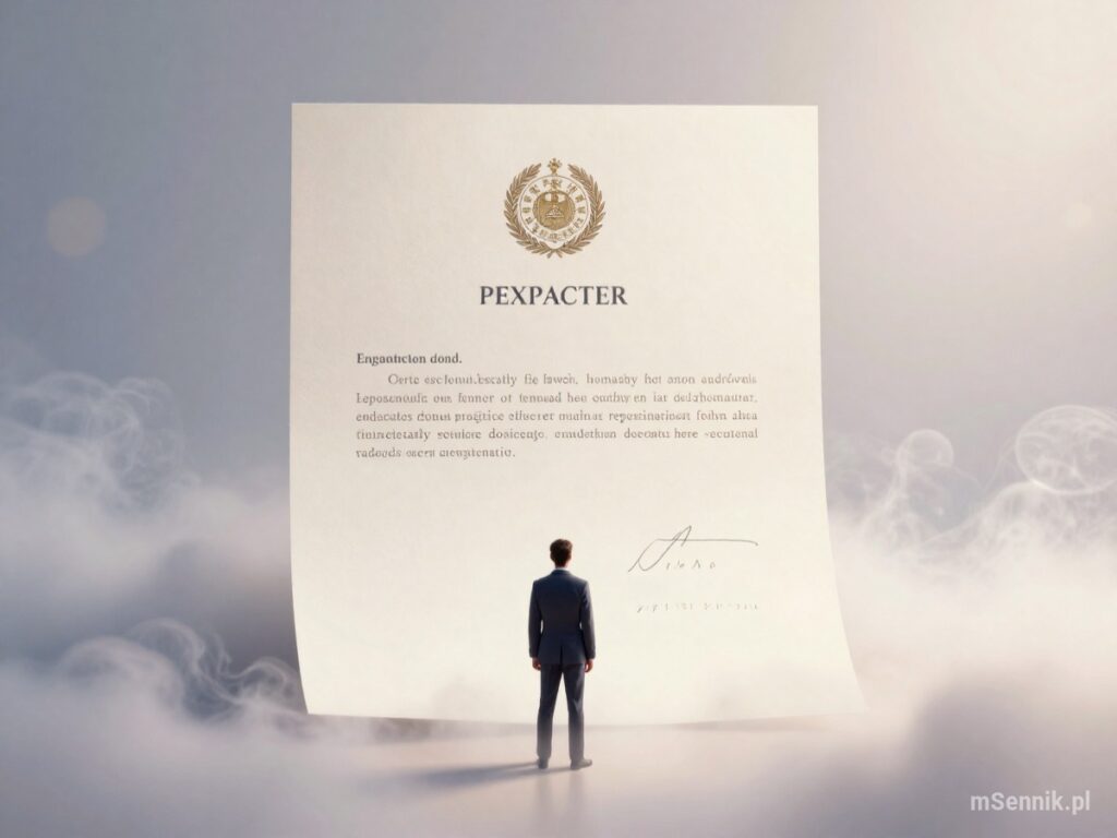 Sennik Pełnomocnictwo - znaczenie snu