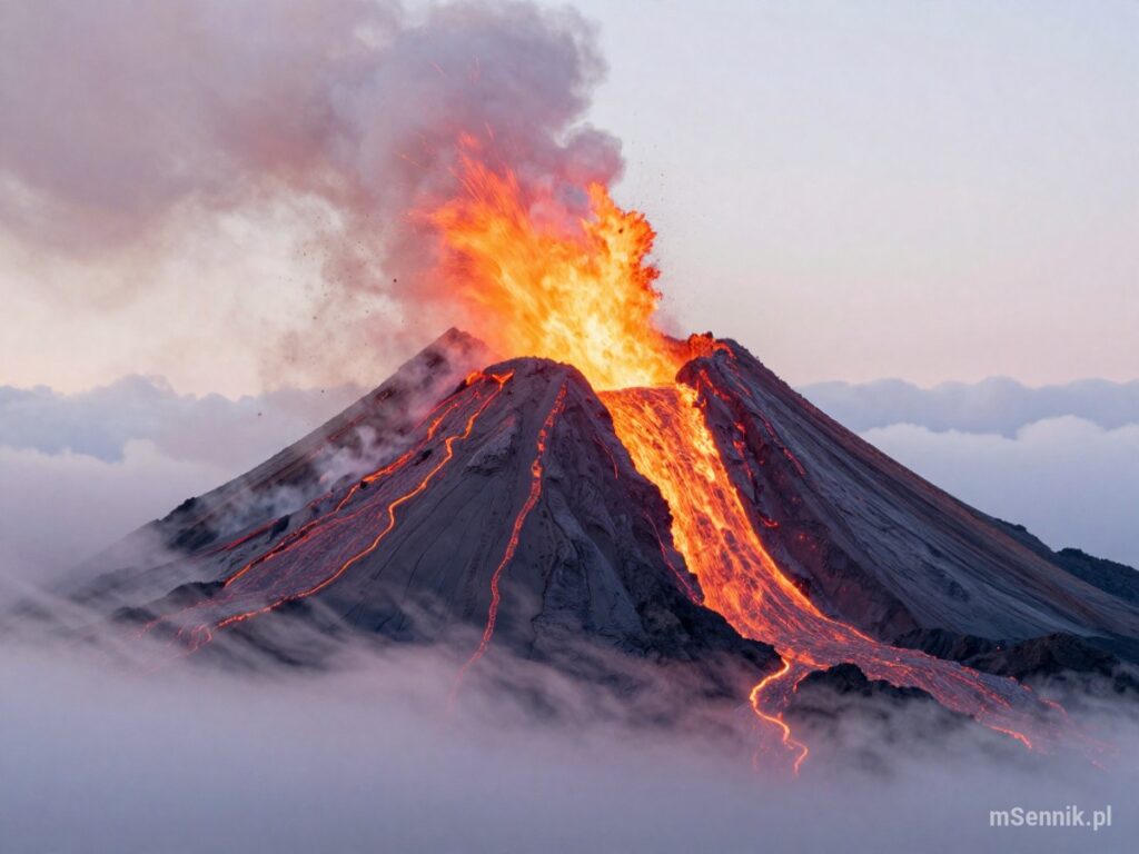 Sennik Wulkan Lawa - znaczenie snu
