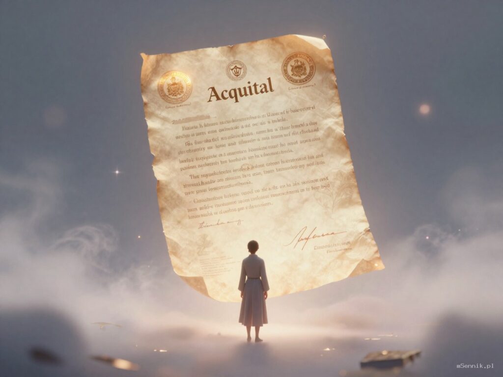 Sennik Absolutorium - znaczenie snu