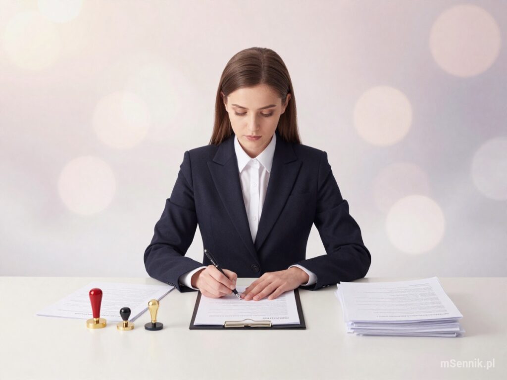 Sennik Notariusz - znaczenie snu